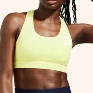 PELOTON Pale Neon Yellow Sports Bra